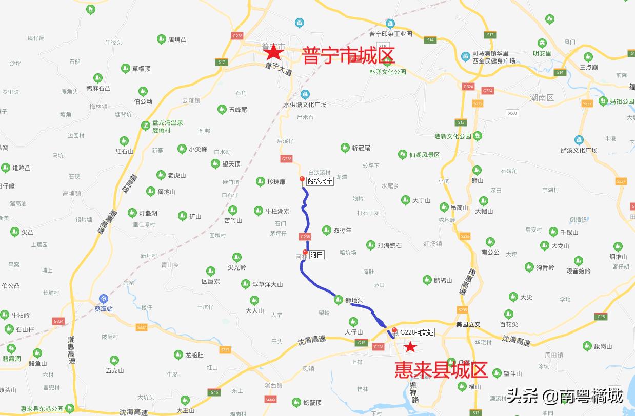 揭阳地图，探索广东的魅力城市