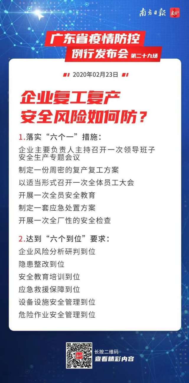 广东省复工时间揭晓，几时开工上班？