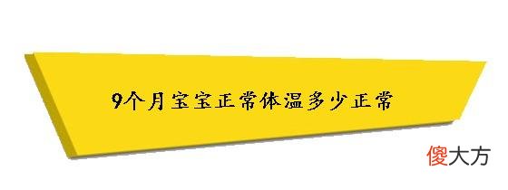 九个月宝宝体温正常范围解析